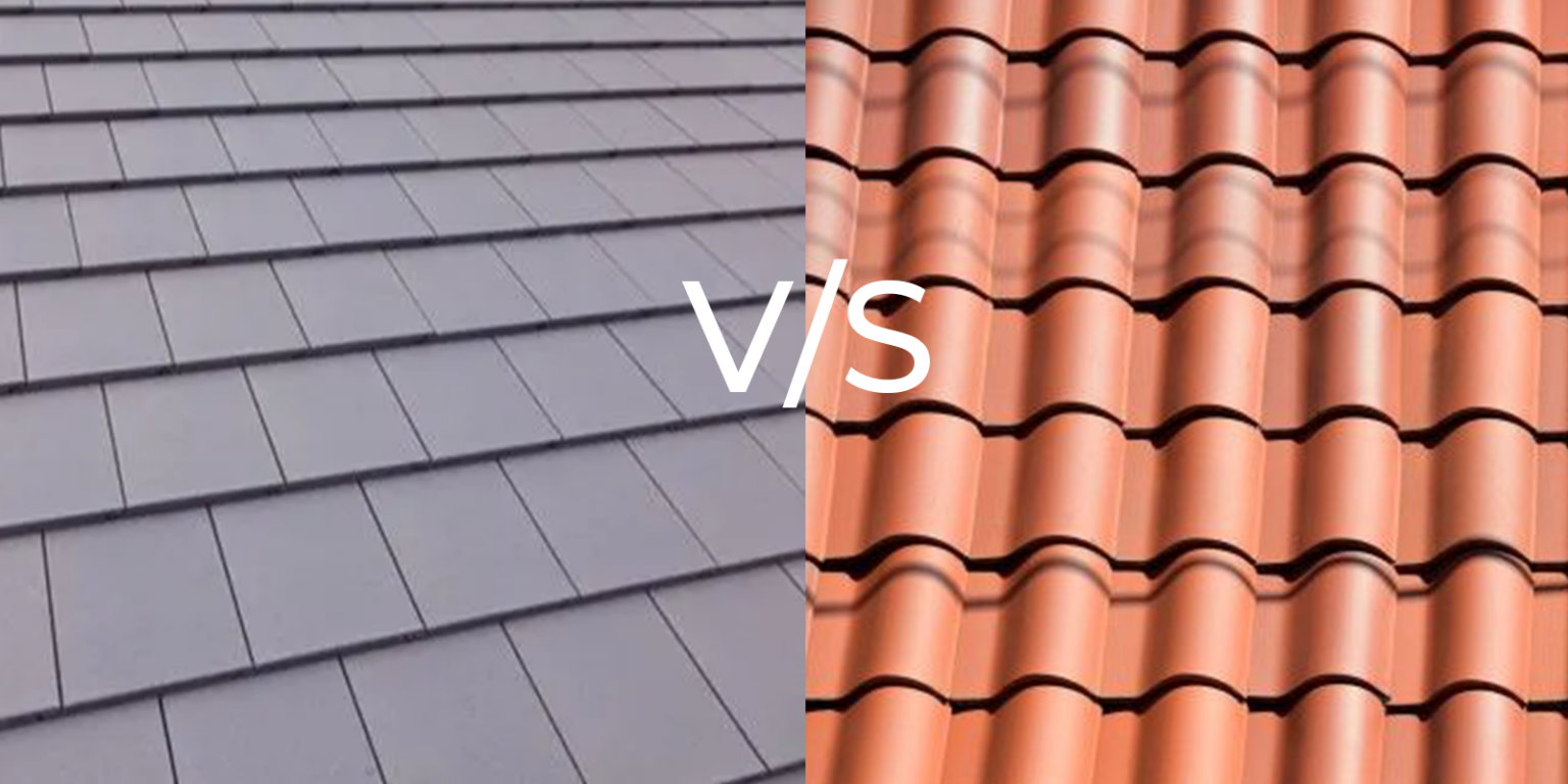 flat vs tile roof